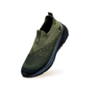Blend Knit Slip Ons : Olive-Black